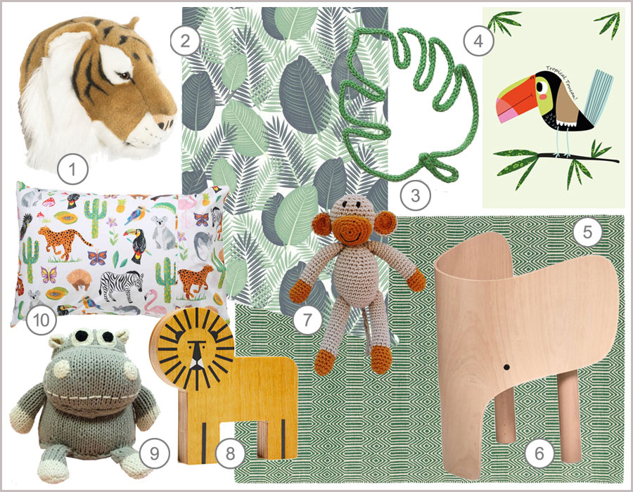 jungle kids décor