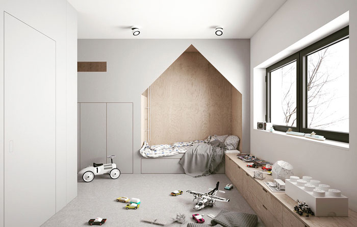 kids bed with built in fitments