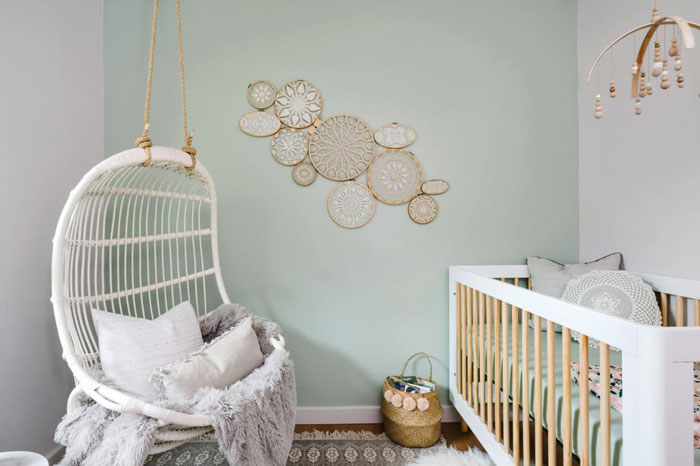 mint green colour in baby room