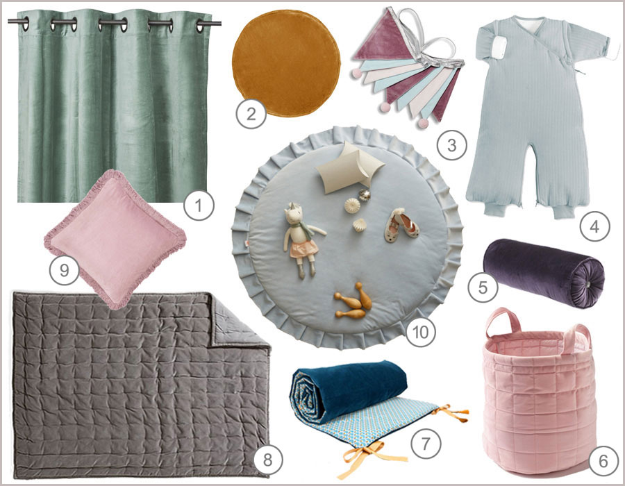 velvets in baby nursery