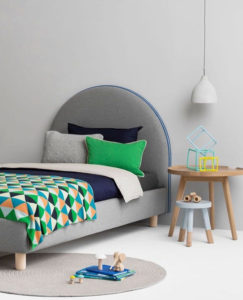 half circle headboard