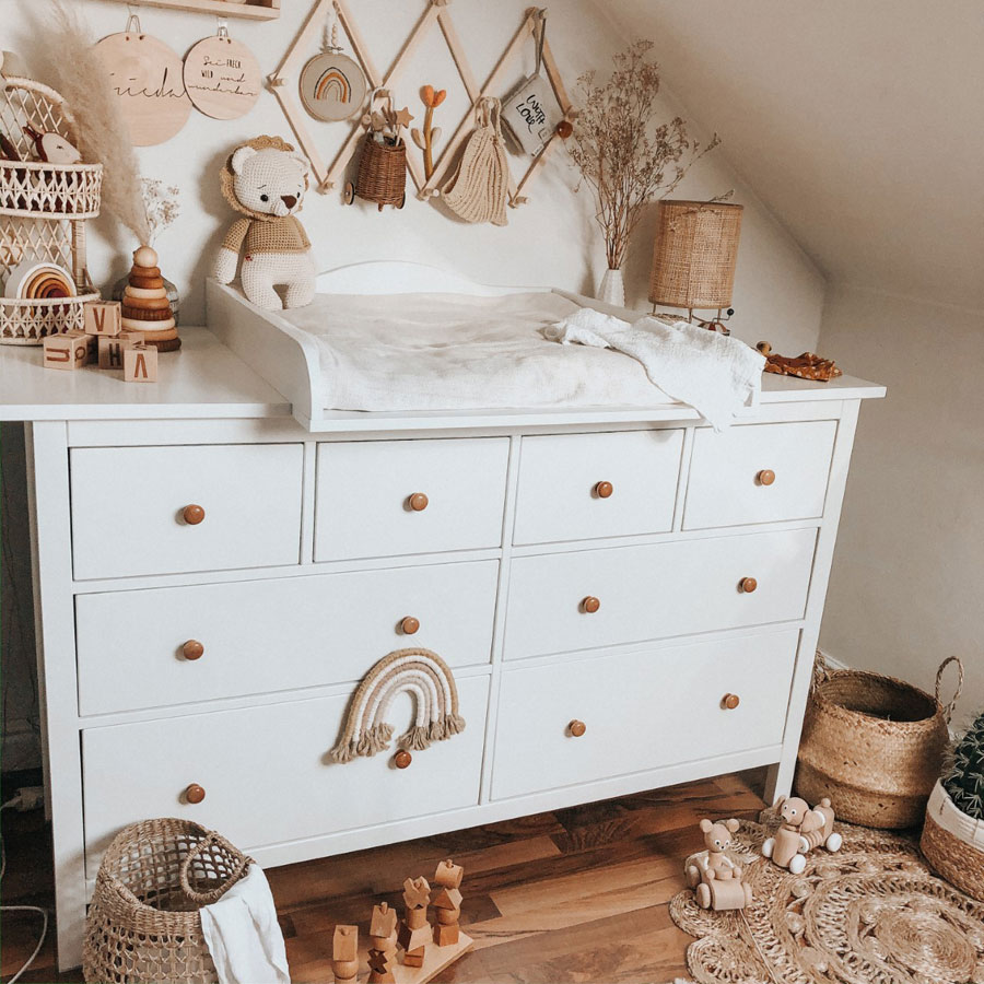 white changing table nursery