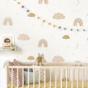 rainbow wallpaper hibou home