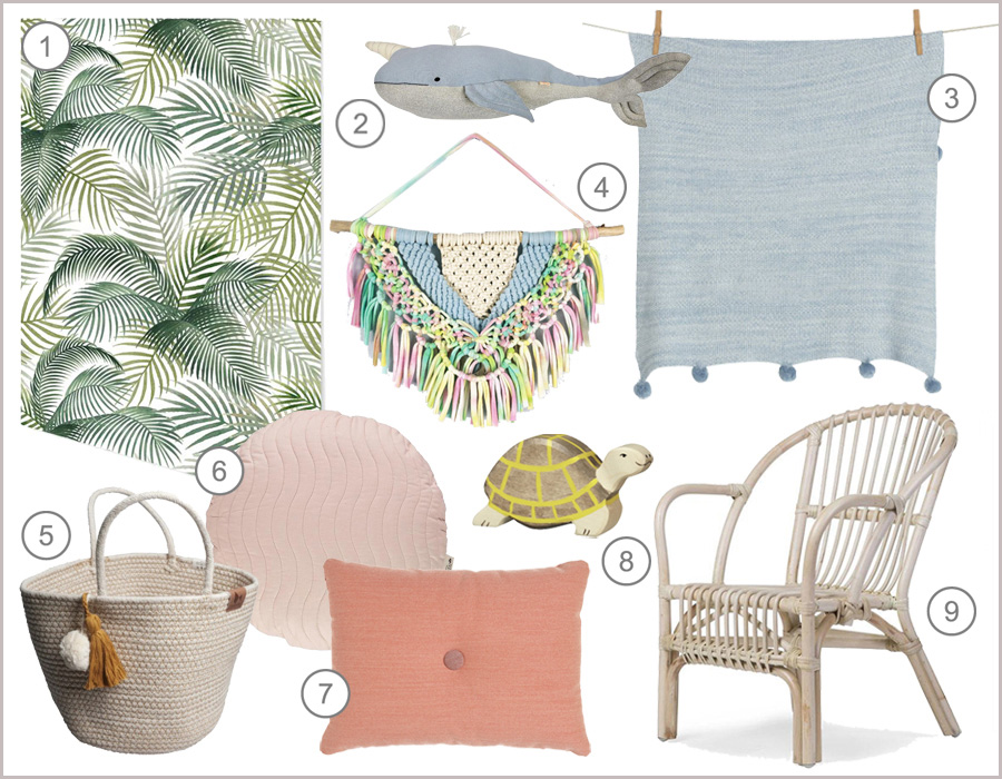 caribbean kids home décor