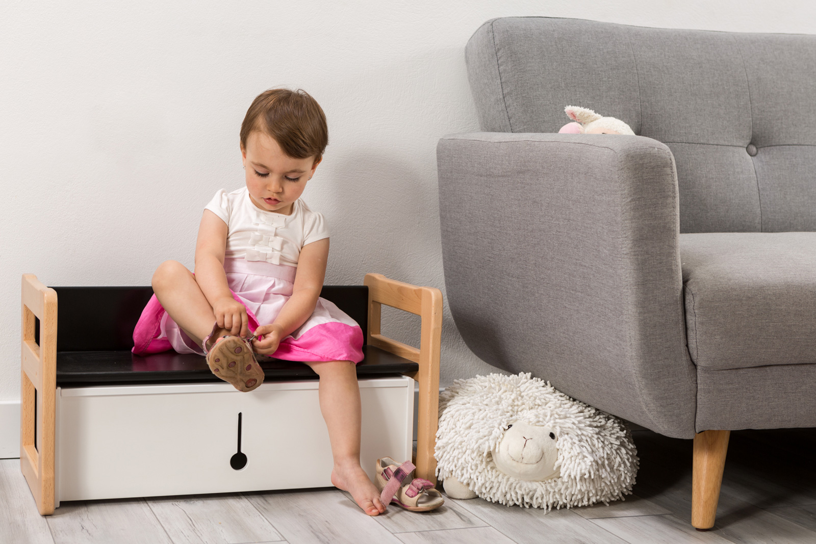 bench and storage furniture all in one kids