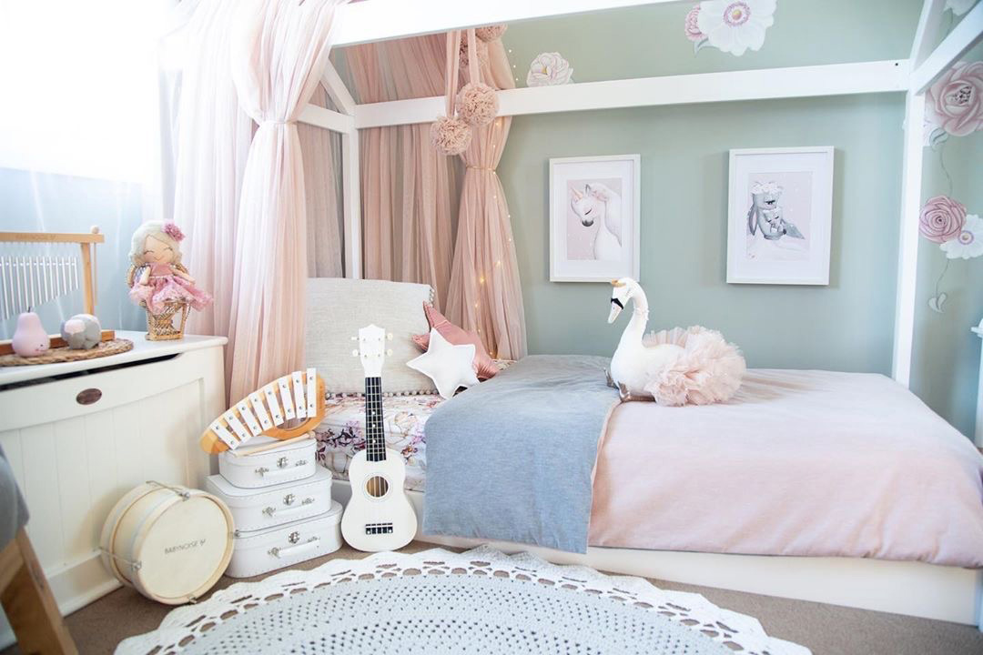 Girls Room Decor Ideas: 15 Beautiful & Creative Bedroom Inspirations 2 Soft Pastel Girls Room Decor
