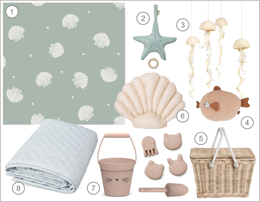 sea and beach kids décor