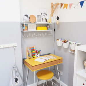 yellow kids desk