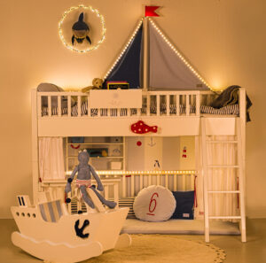 sailboat kids bunk bed