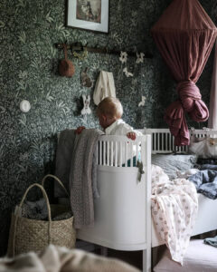 dark and moody nursery scandinavian style