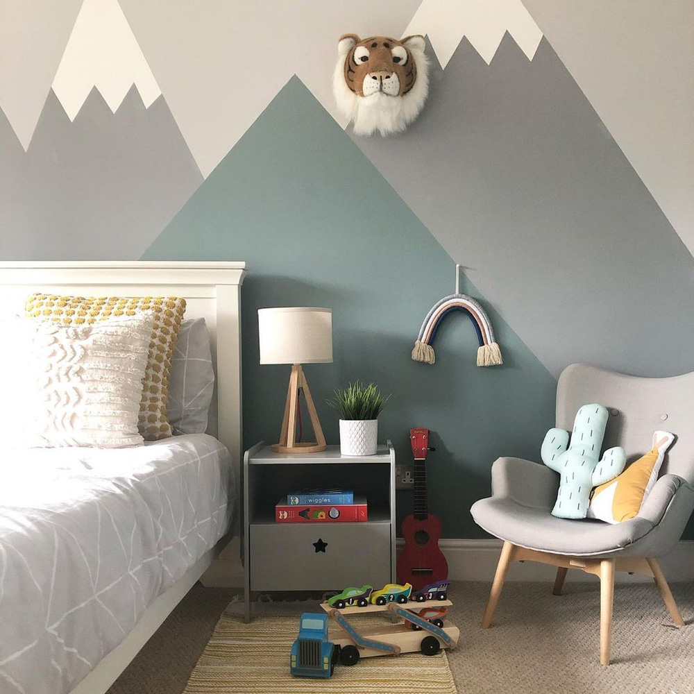 creative paint ideas for walls in kids' rooms - kids interiors