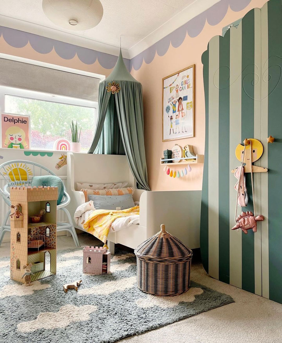 creative, energy-boosting, joyful kid's room 