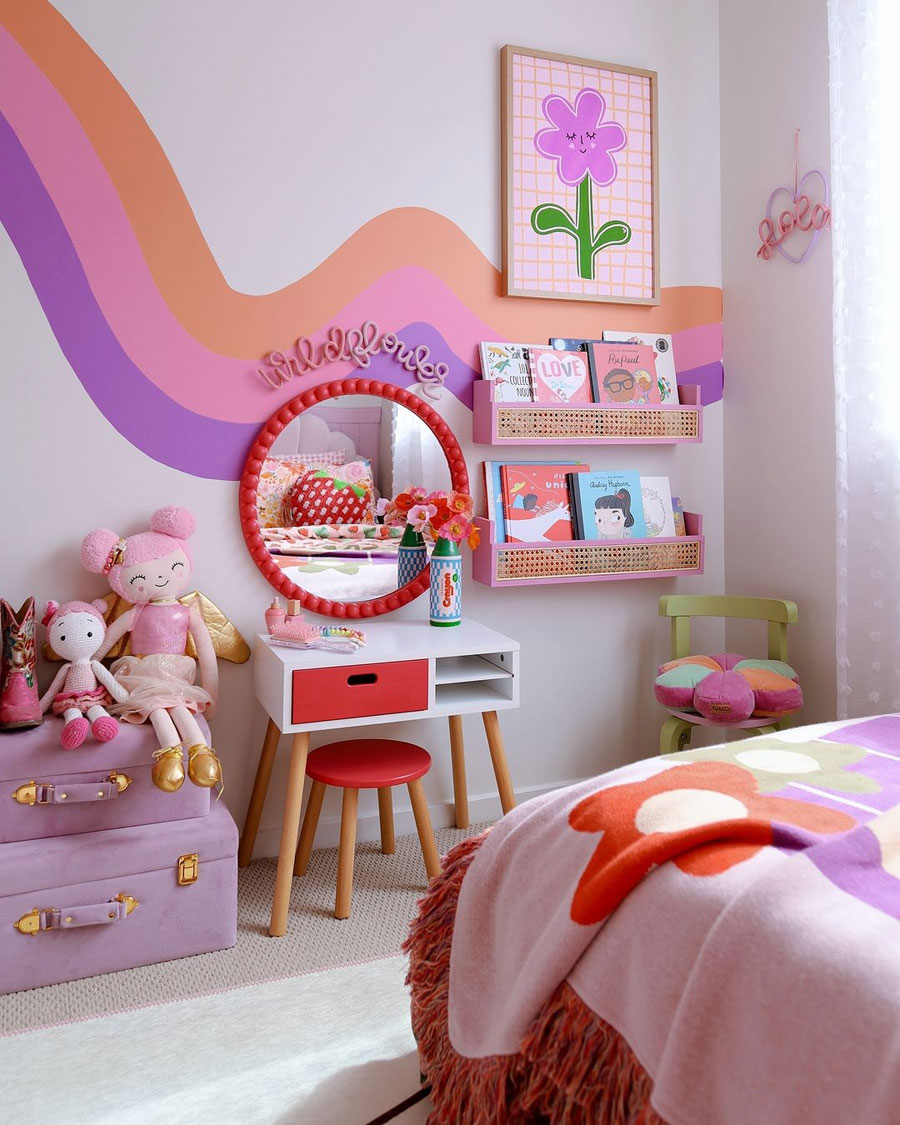a kid's room with a good energy flow and positive vibes
