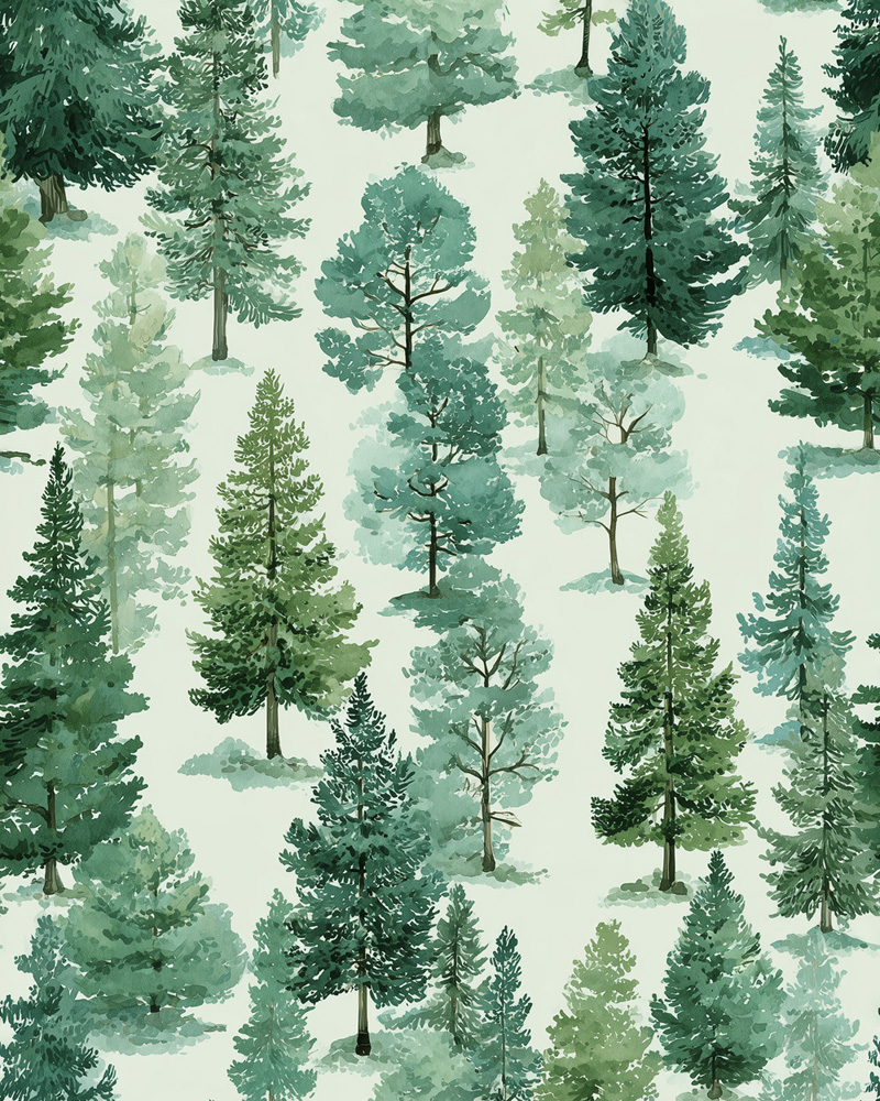 green-pine-trees-wallpaper